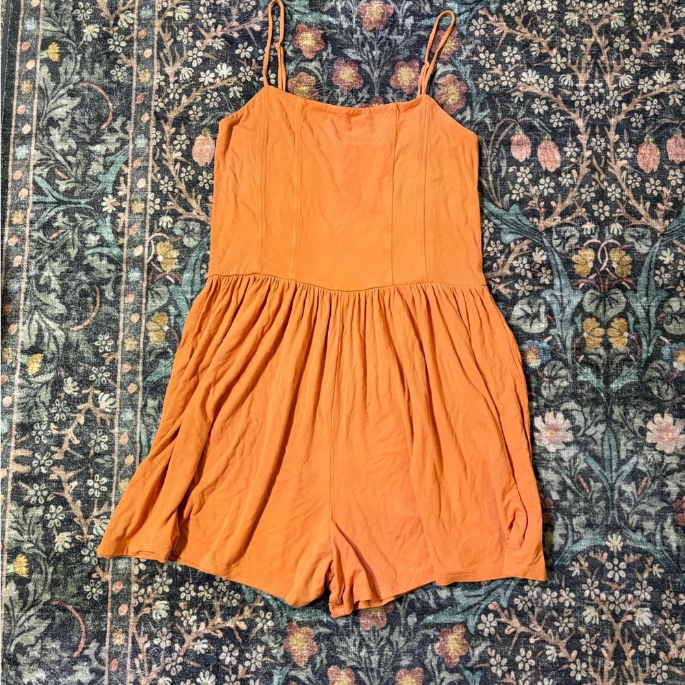 Flowy Orange Romper